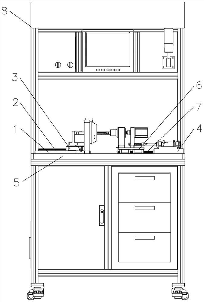 Cone wall thickness and wall thickness difference automatic detection device and detection method thereof