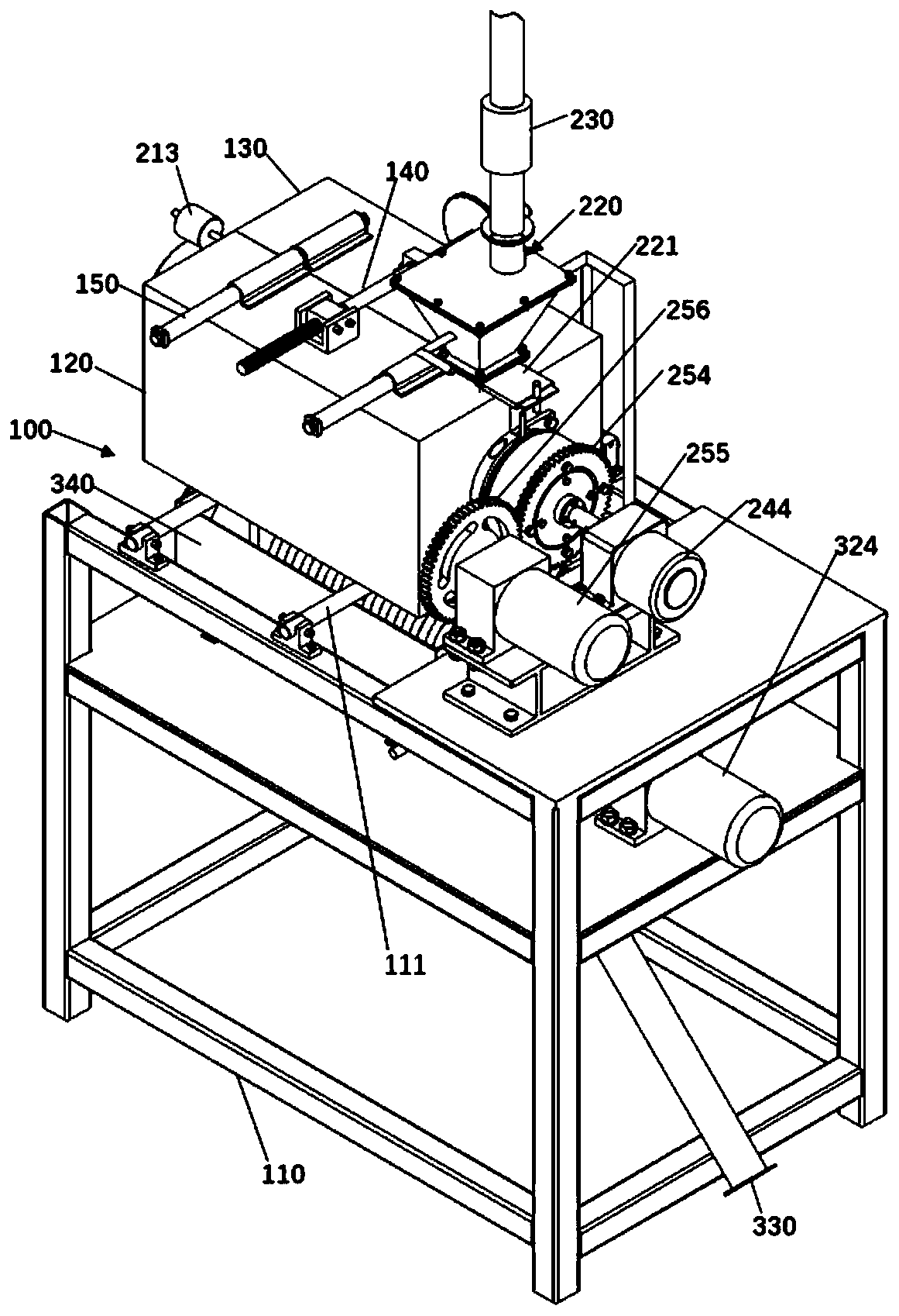 Wall scraping type propelled steel rolling oil sludge pyrolysis carbonization treatment device and method