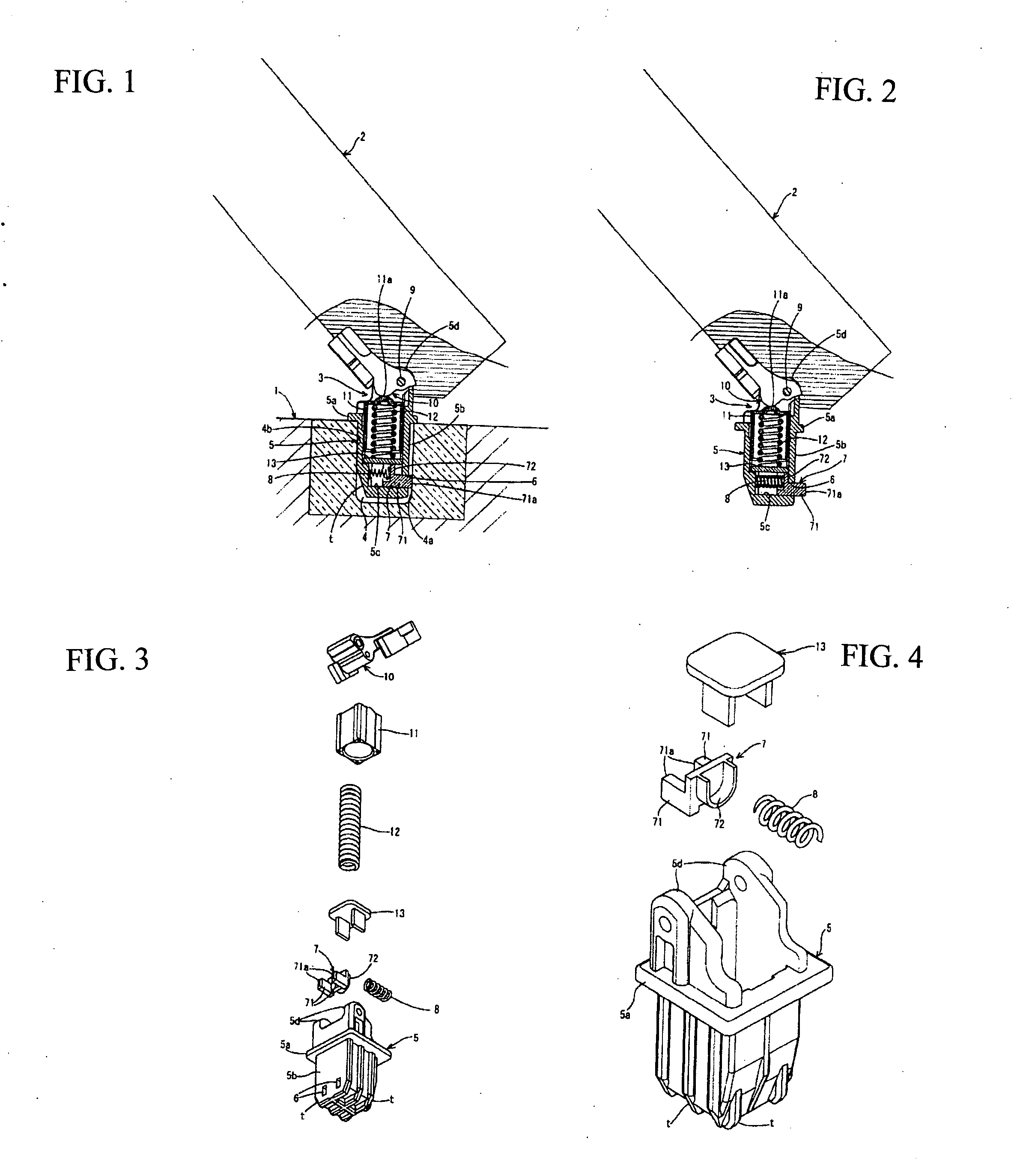 Opening/closing device for document pressing device