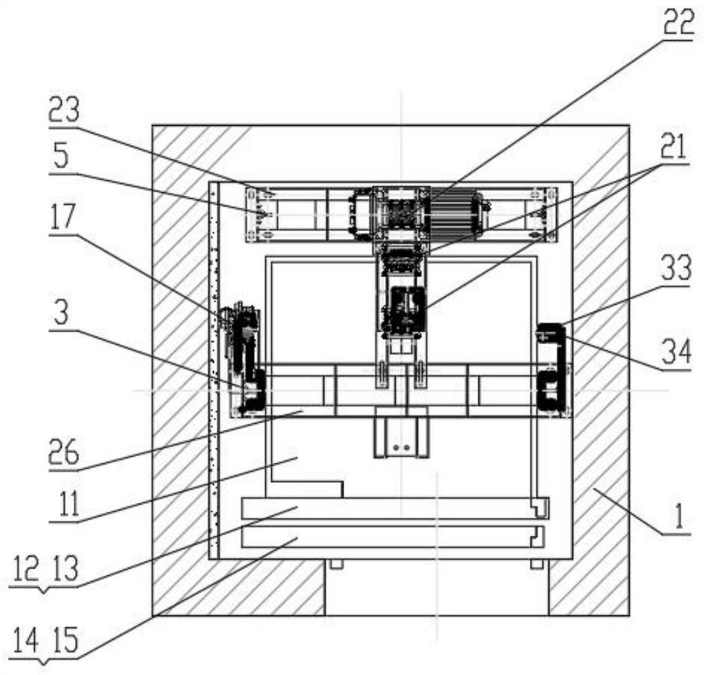 Steel belt traction household elevator with ultra-shallow bottom pit and short top layer