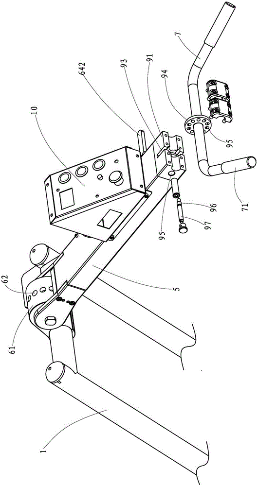 Ground grinder with handles convenient to adjust