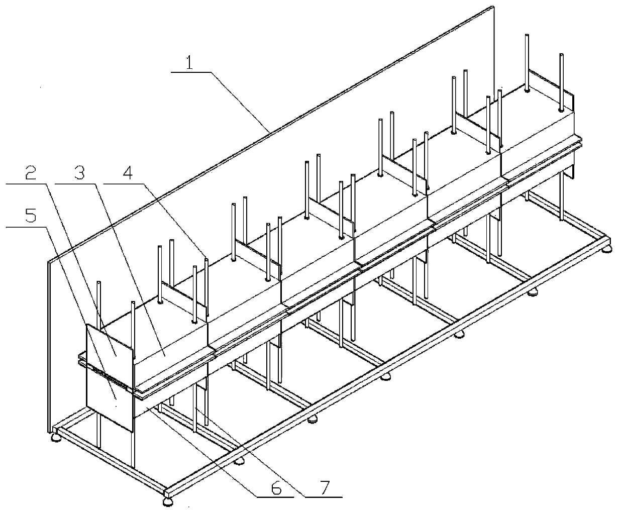 Sintering area device of solar cell sintering furnace