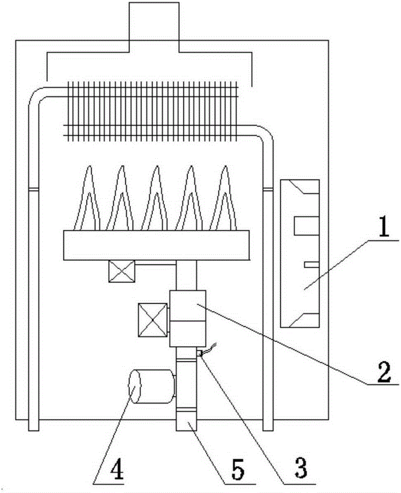 Automatic fuel gas supercharging device and method of gas water heater