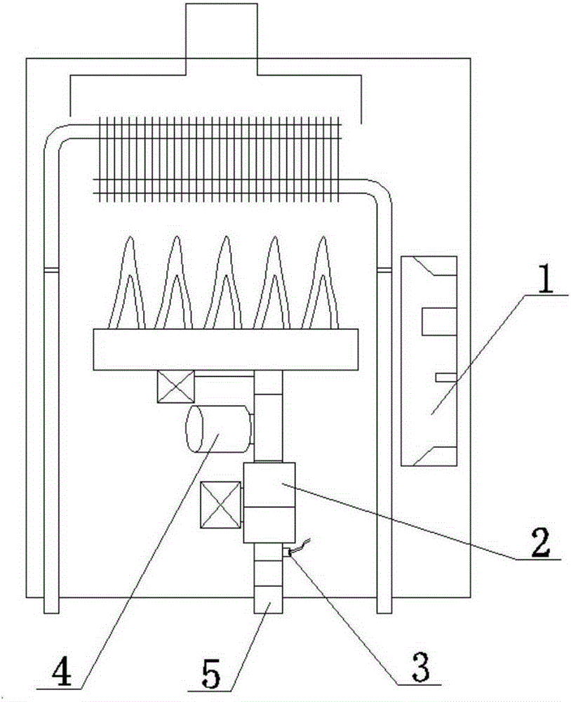 Automatic fuel gas supercharging device and method of gas water heater