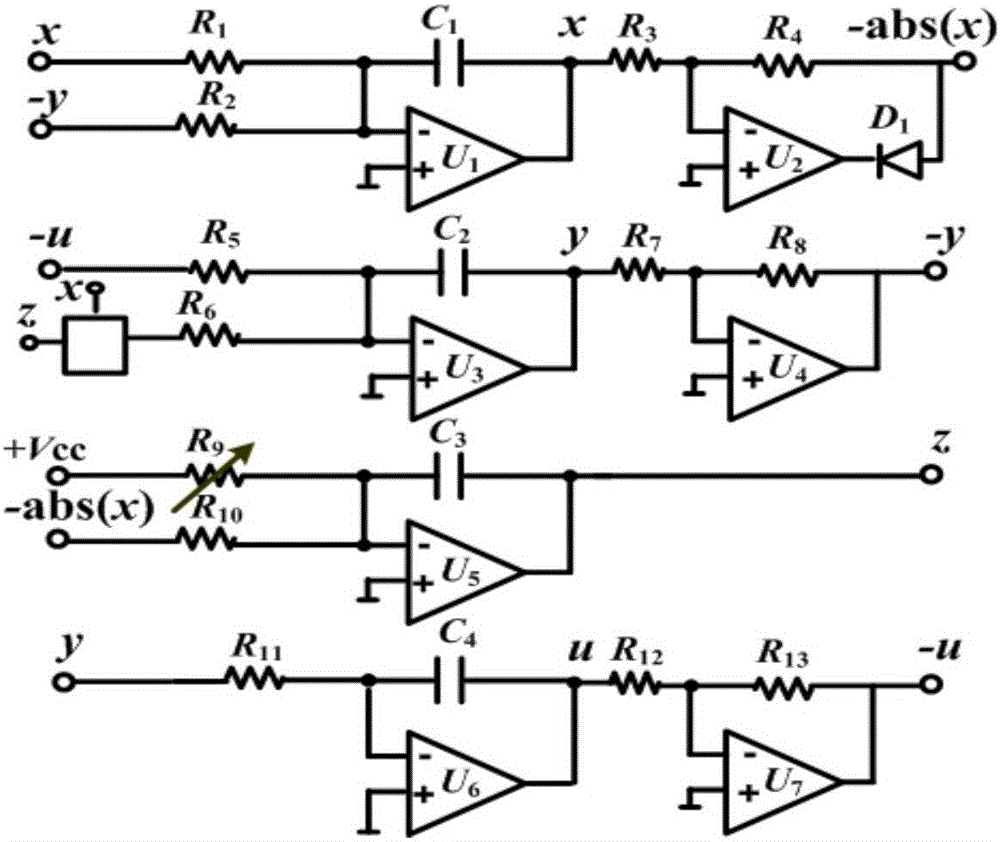 Amplitude-adjustable chaotic signal source