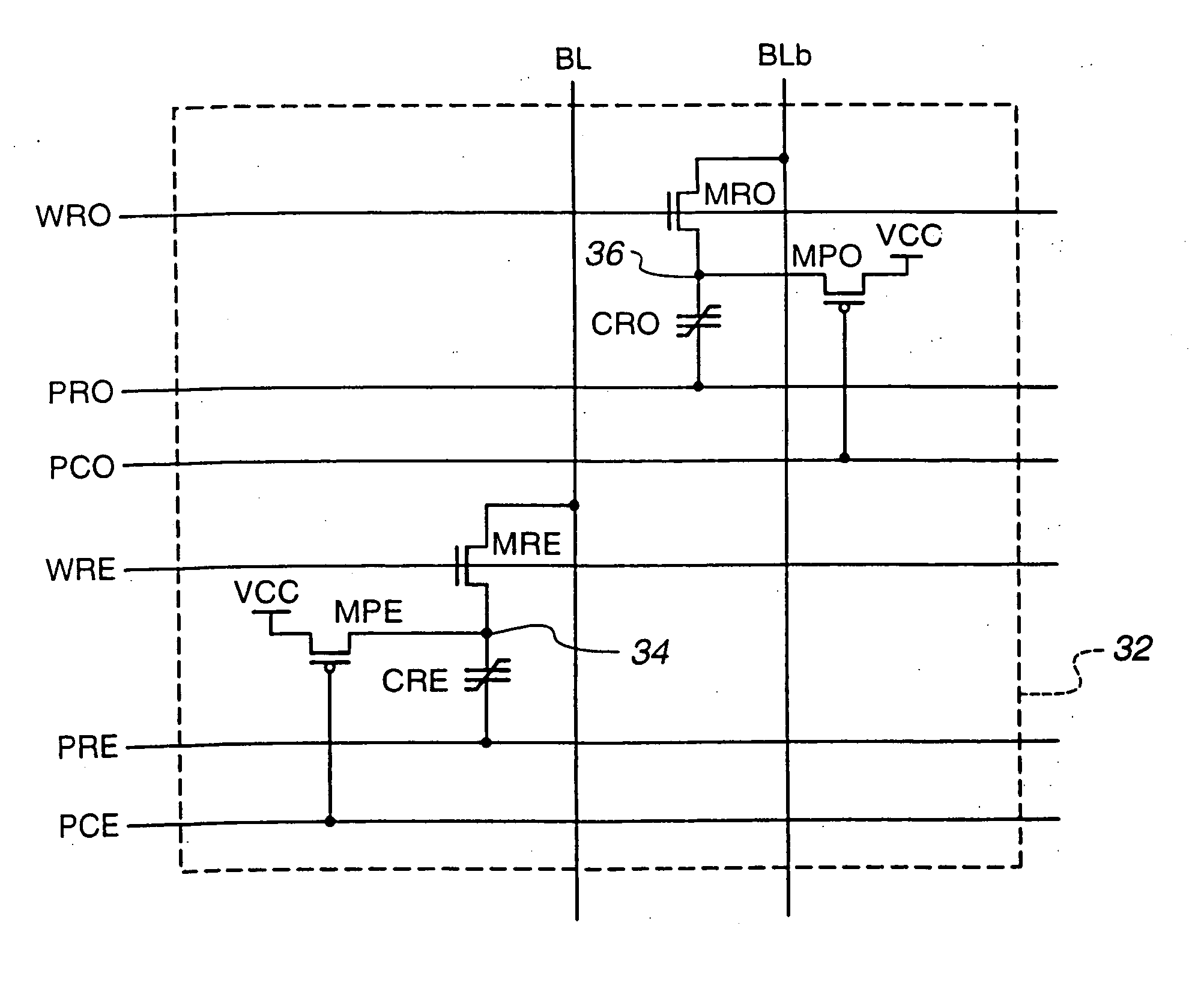 Reference cell configuration for a 1T/1C ferroelectric memory