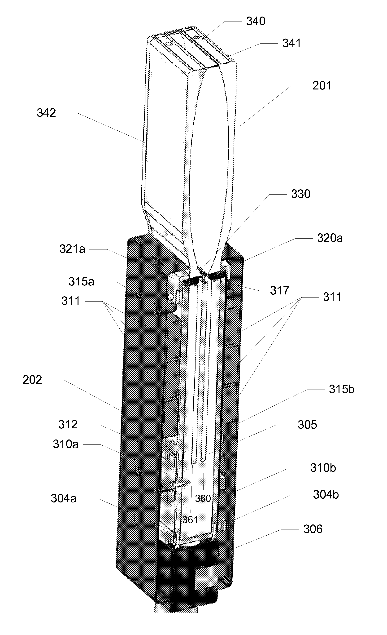 Micro-channel-cooled high heat load light emitting device