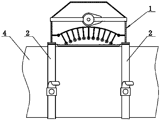 Stretching and pushing massage treatment apparatus for rheumatic diseases