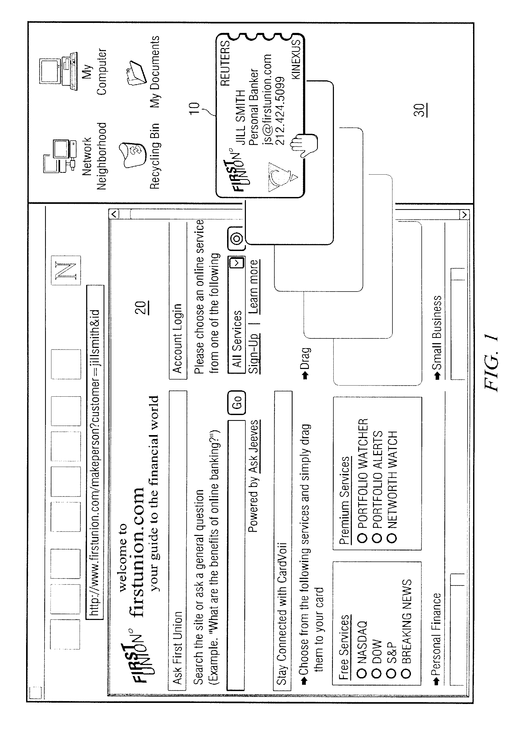 Architecture for a system of portable information agents