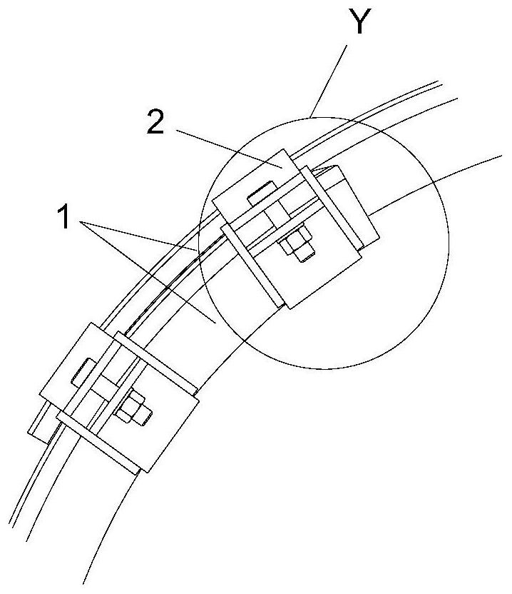 Collar of retractable arches and retractable arches