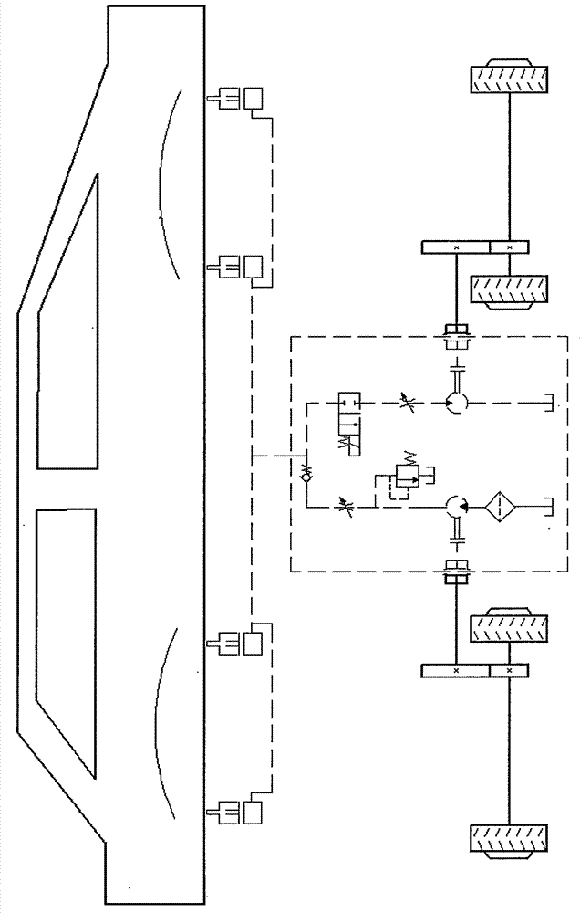 Hydraulic brake kinetic energy recovery system for vehicle