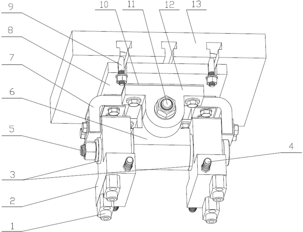 Floating simultaneous-four-point-projection-welding upper electrode structure