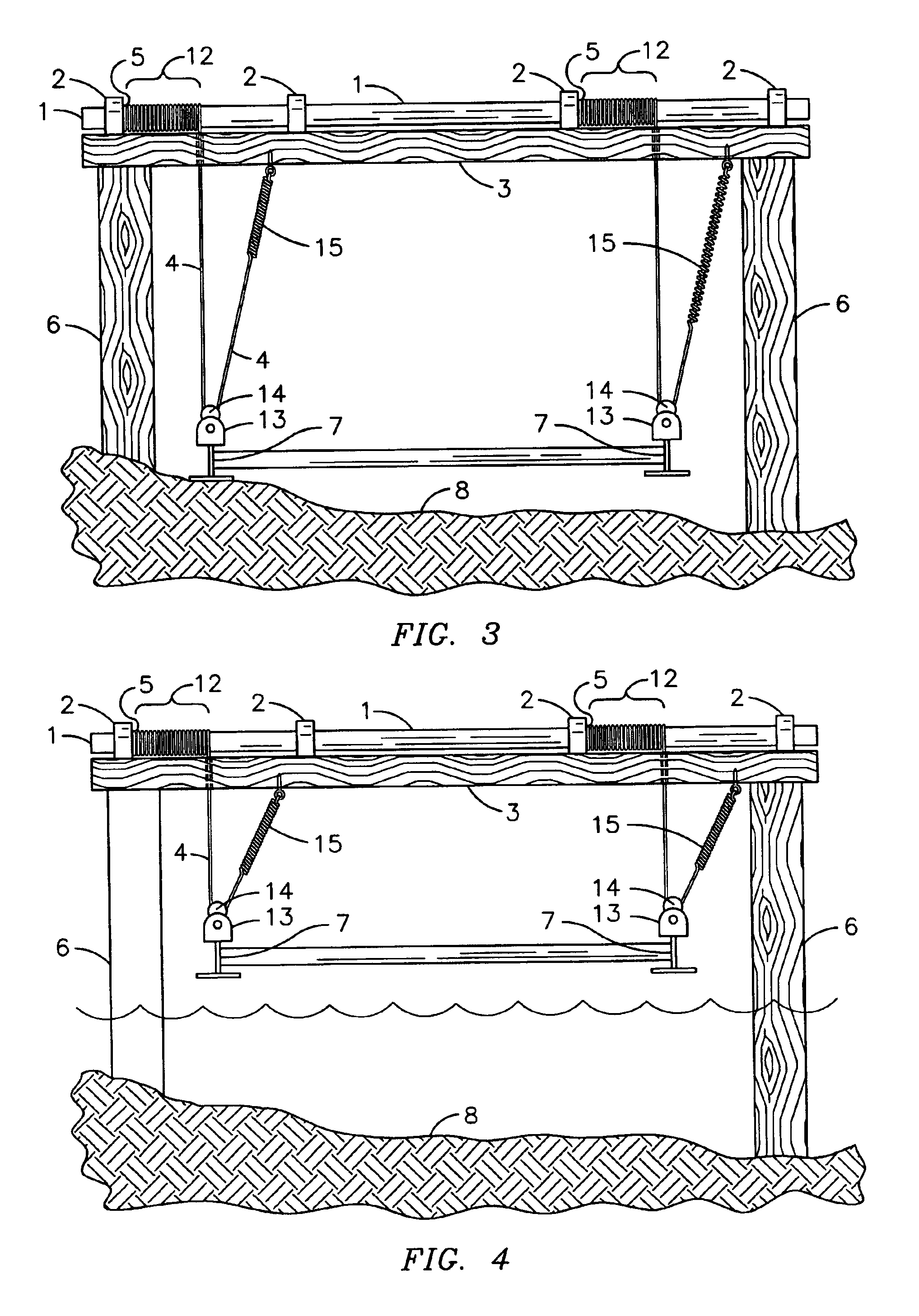 Device for maintaining tension on lift cables