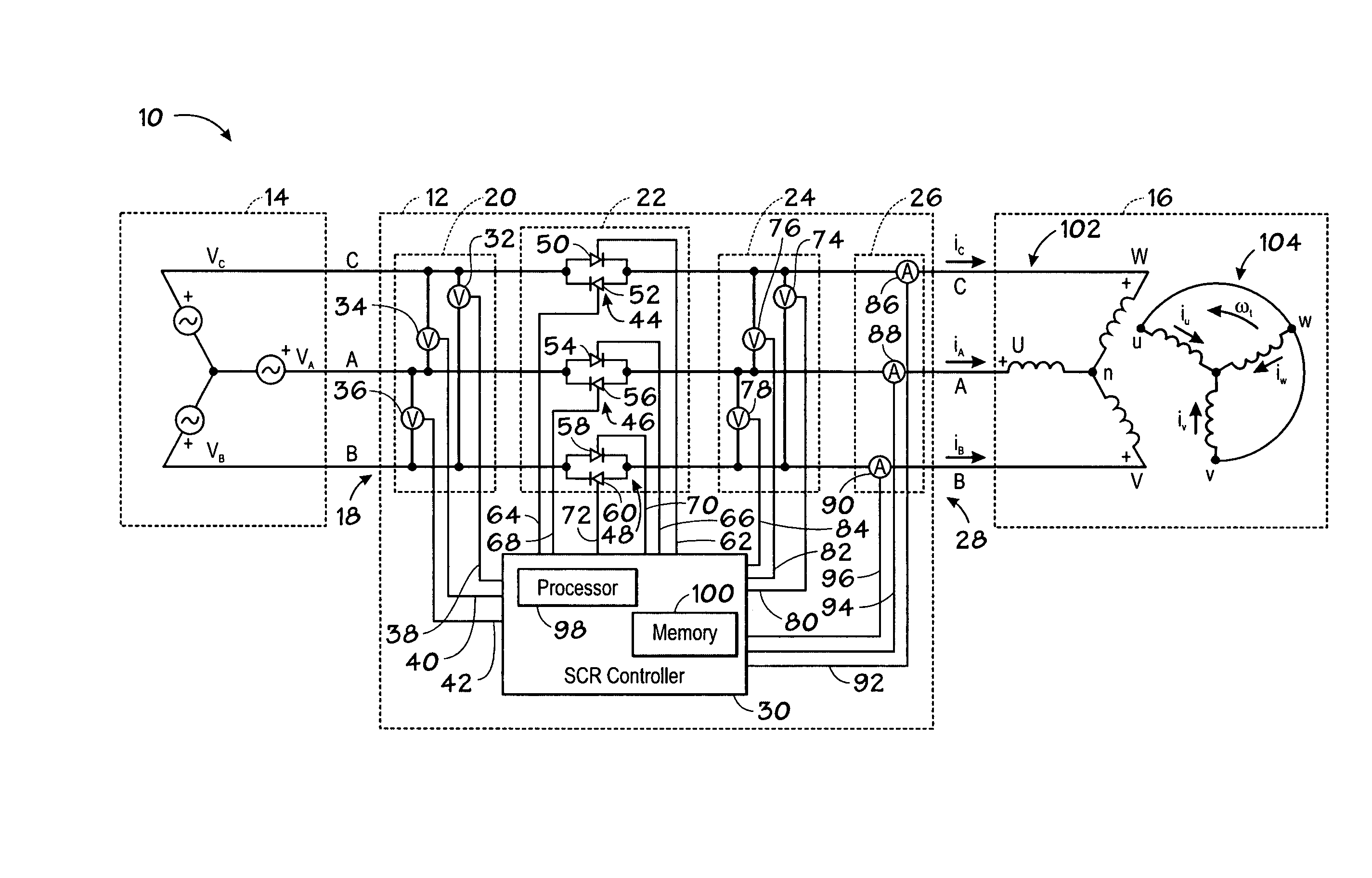 Induction motor controller