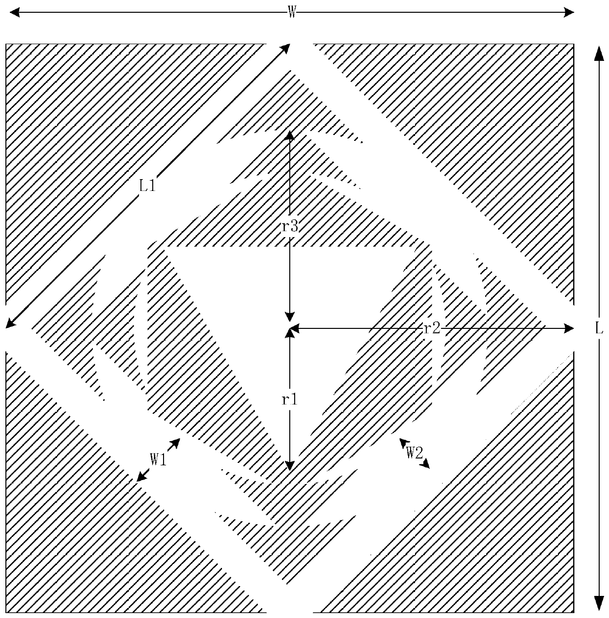 Broadband automotive radar microstrip patch antenna