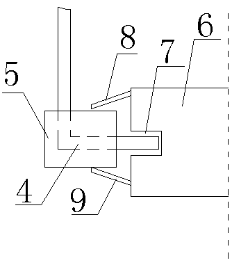 Static loading device special for haze removal system nozzle