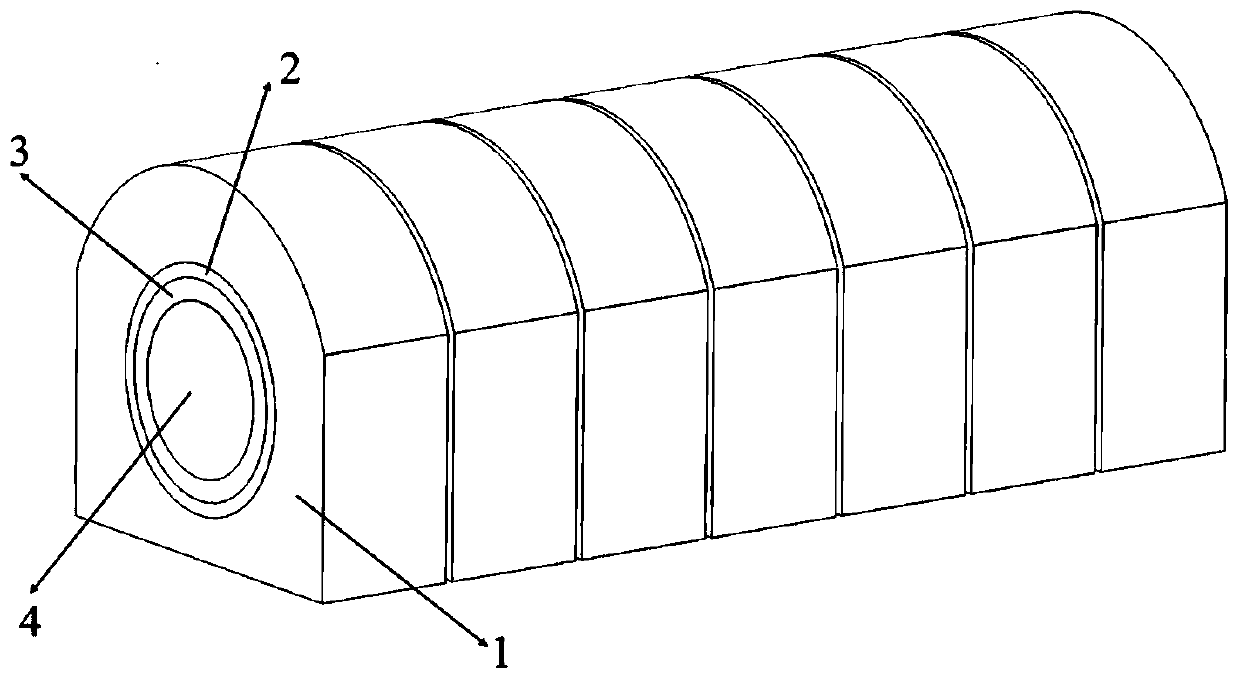 Divertor water cooling module of fusion device and its applied divertor cooling target plate structure