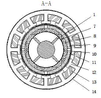 Low-blood-loss micro axial-flow type artificial heart