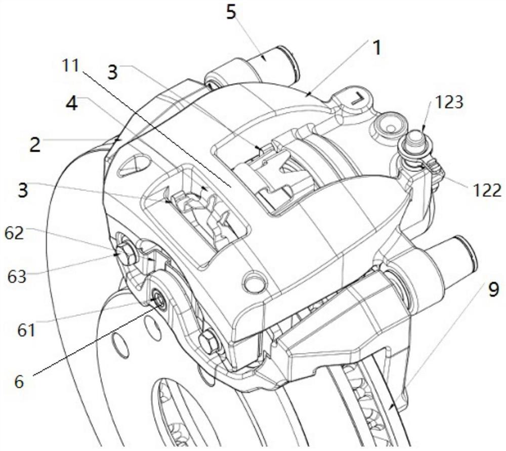 A caliper structure