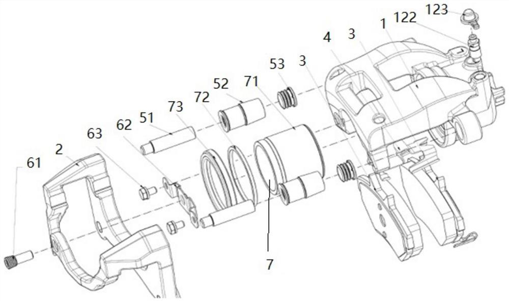 A caliper structure