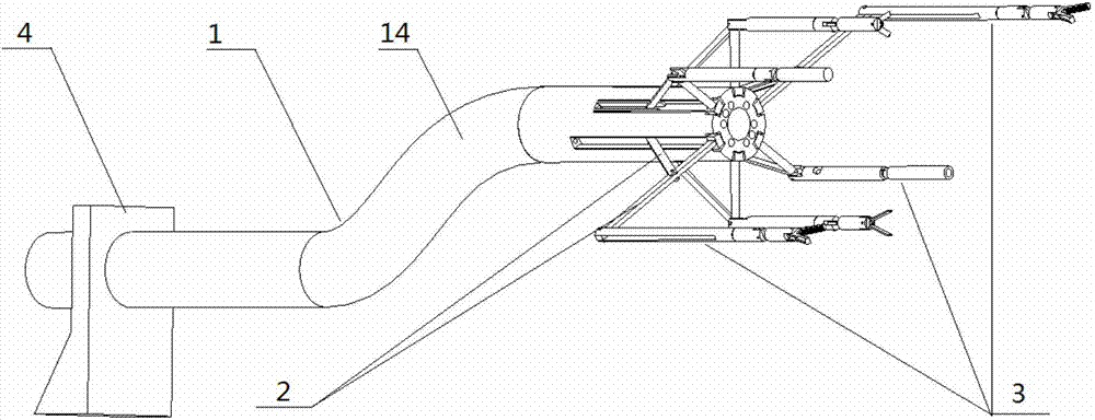 Robot operation platform for natural orifice transluminal endoscopic surgery