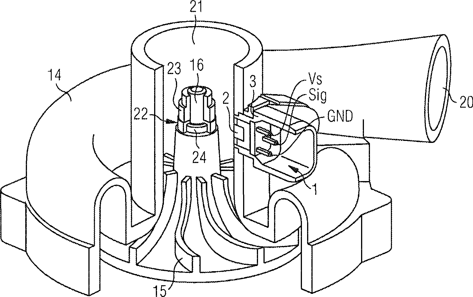 Active sensor element and method of determining the temperature of an active sensor element