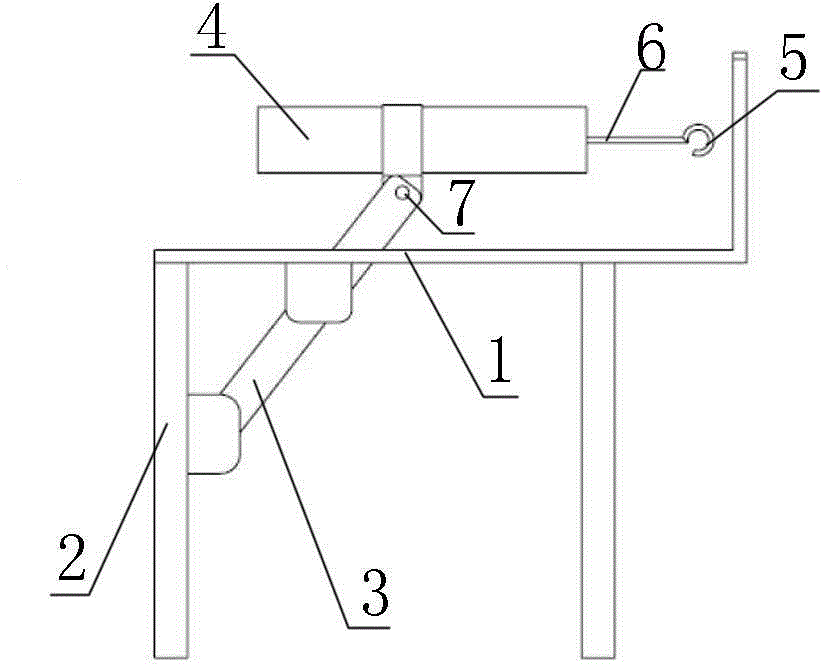 Hydraulic roll changing device for rolling mill work roller