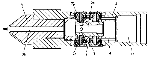 A two-way stirring medium-pressure jet variable-diameter stirring pile drill pipe head