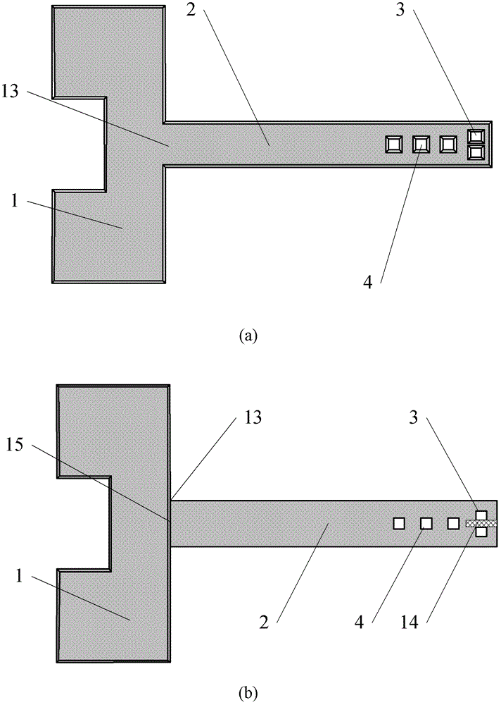 Measuring transducer driven by monoaxial piezoelectricity for low-intensity magnetic field