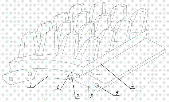 Toothed-plate connection structure of roller of crusher