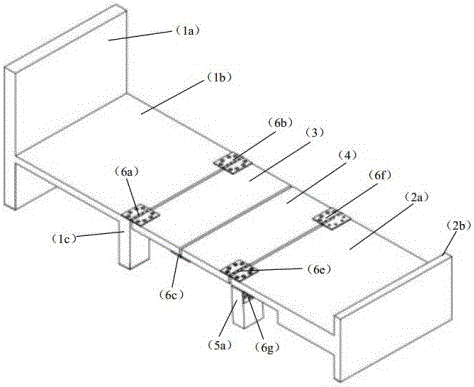 Bed, chair and table three-in-one combination