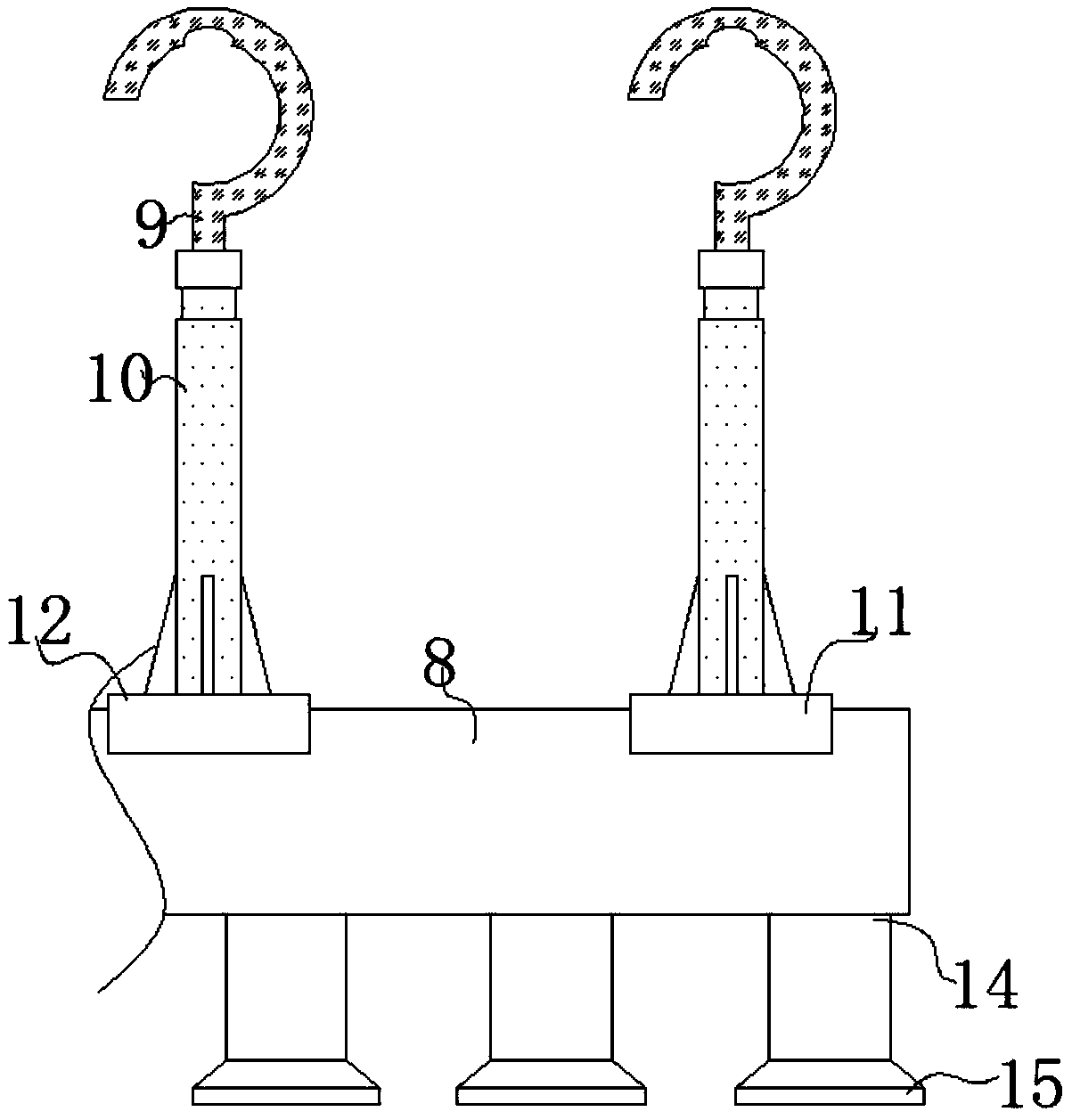 Gas generating device for agricultural greenhouse