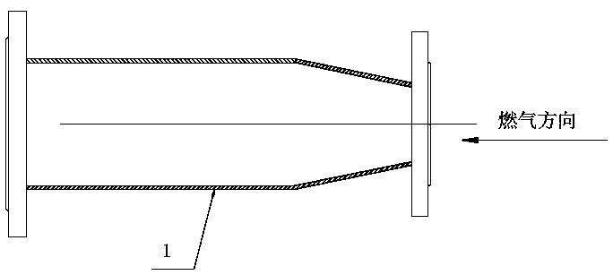 Gas pipeline silencer