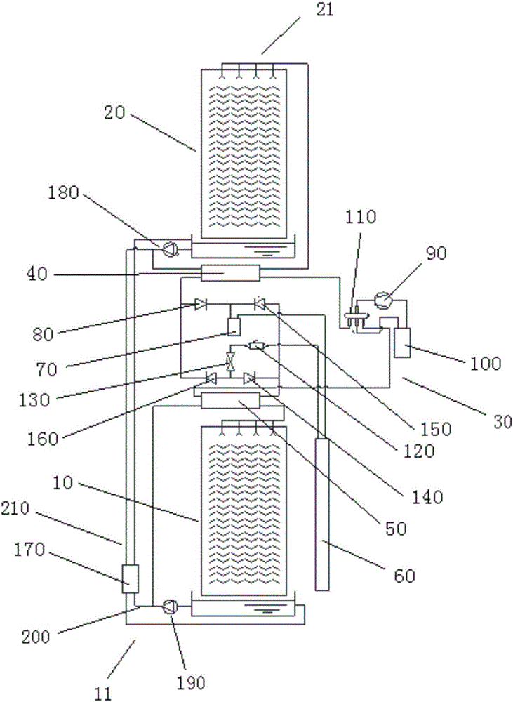 Solution dehumidifying unit and air conditioner employing same