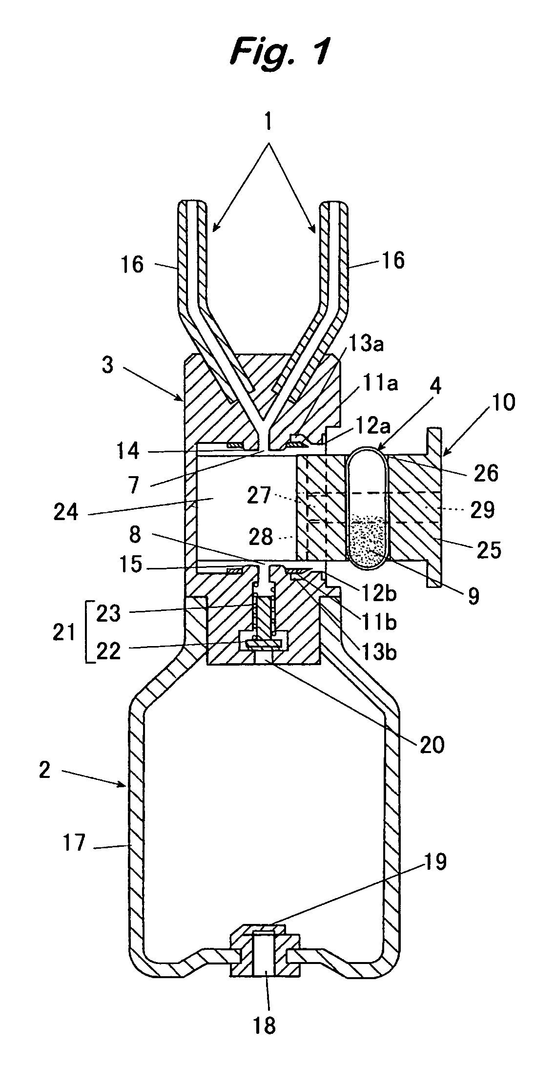 Device to deliver a powdery medicine into nasal cavity