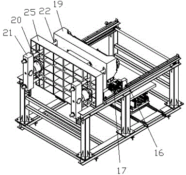 High-pressure automatic forming device for producing large-scaled washing basin