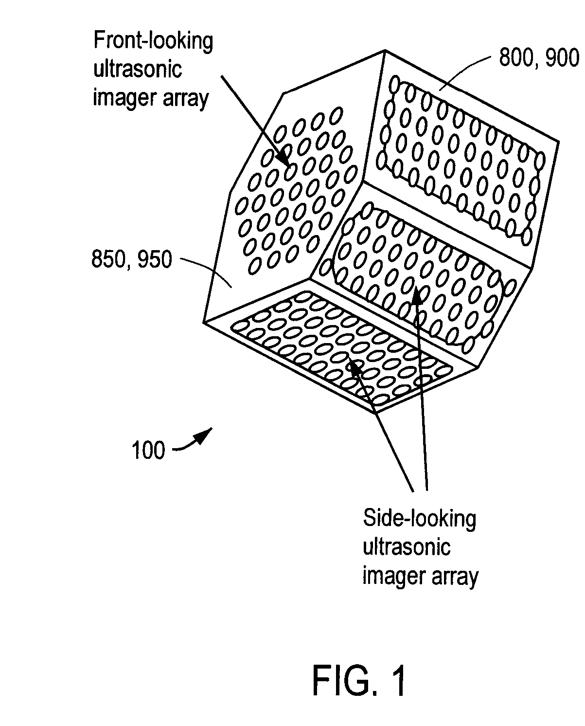 Three-Dimensional, Ultrasonic Transducer Arrays, Methods of Making Ultrasonic Transducer Arrays, and Devices Including Ultrasonic Transducer Arrays