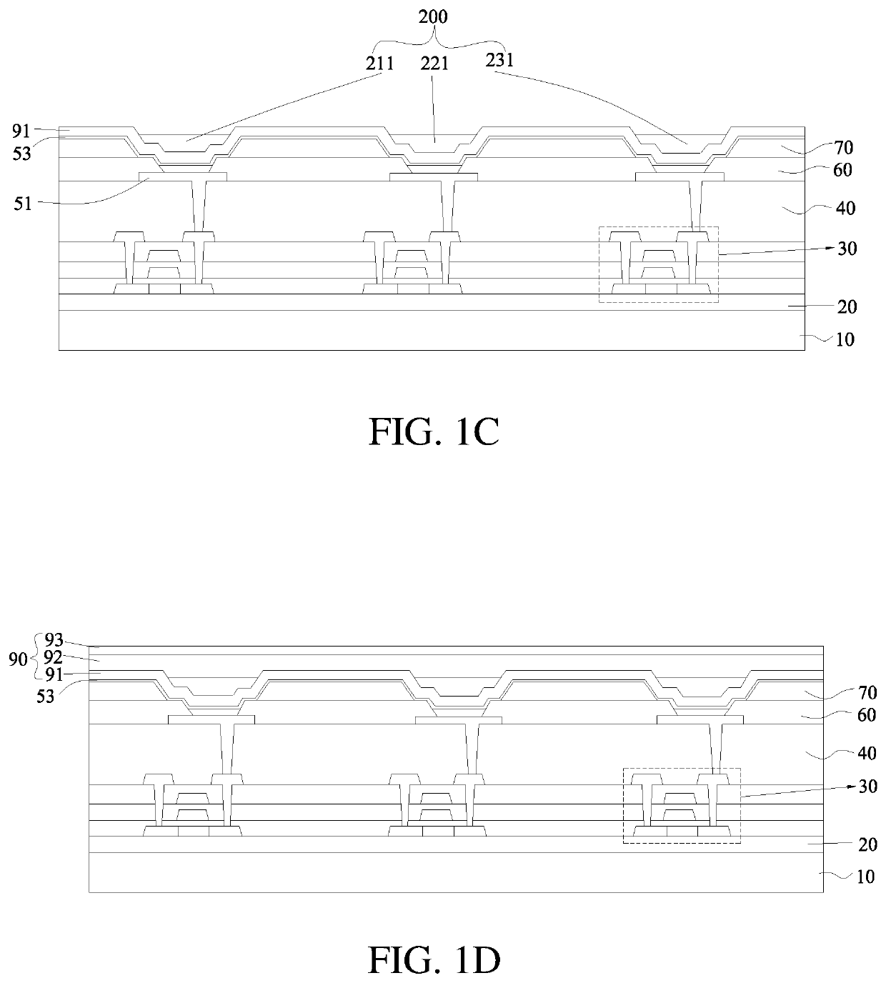 OLED display device and method for manufacturing same