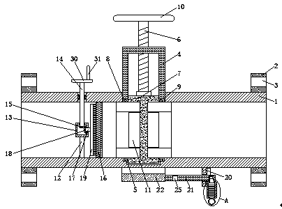 Valve convenient to observe and observation method thereof