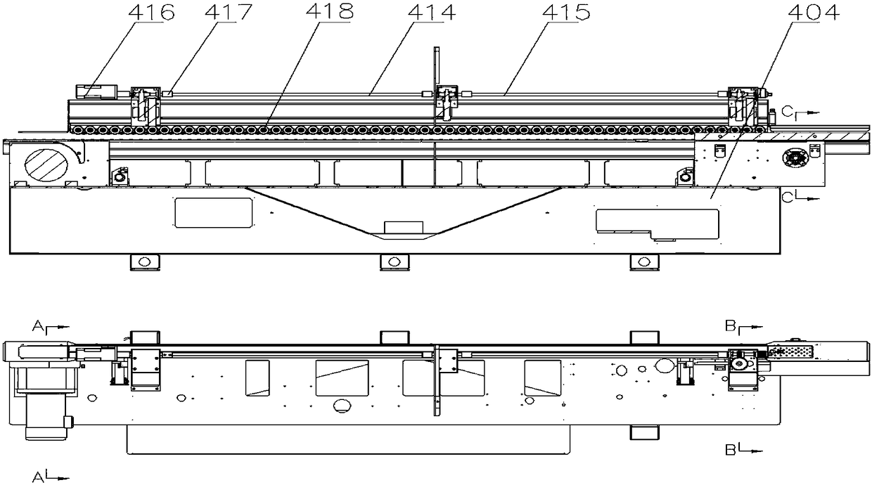 Wood straight edge-sealing equipment