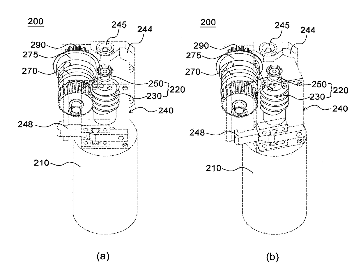 Joint actuator, and joint structure of leg-supporting robot comprising same