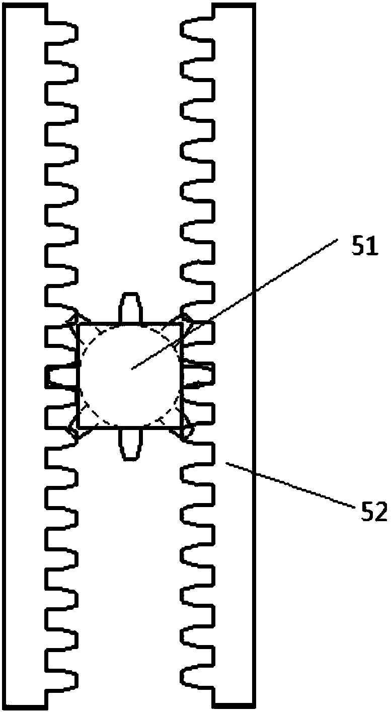 Gea-rack transmission-based alternating load loading device for bearing testing machine