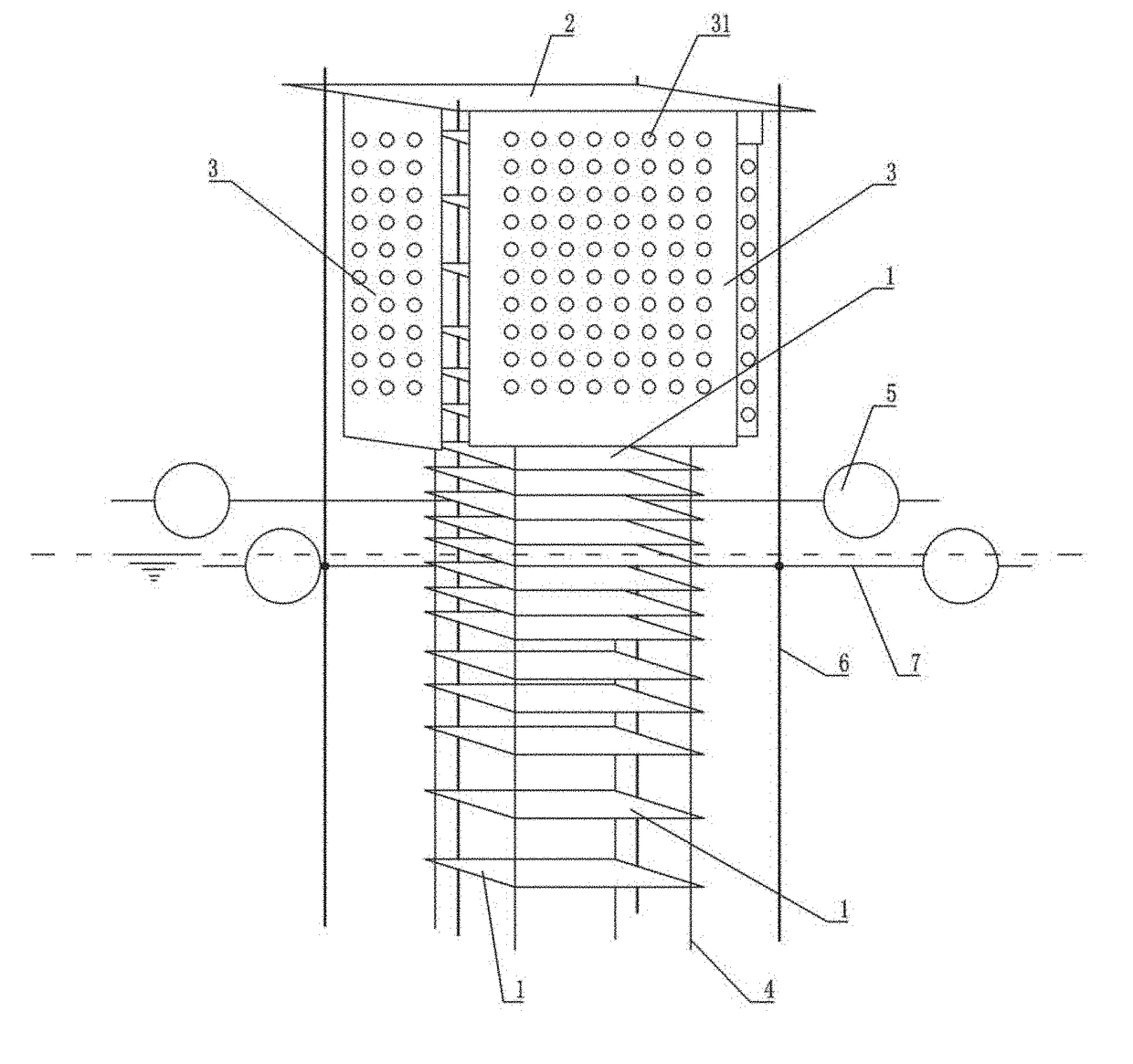 Air-water interface flux detection method