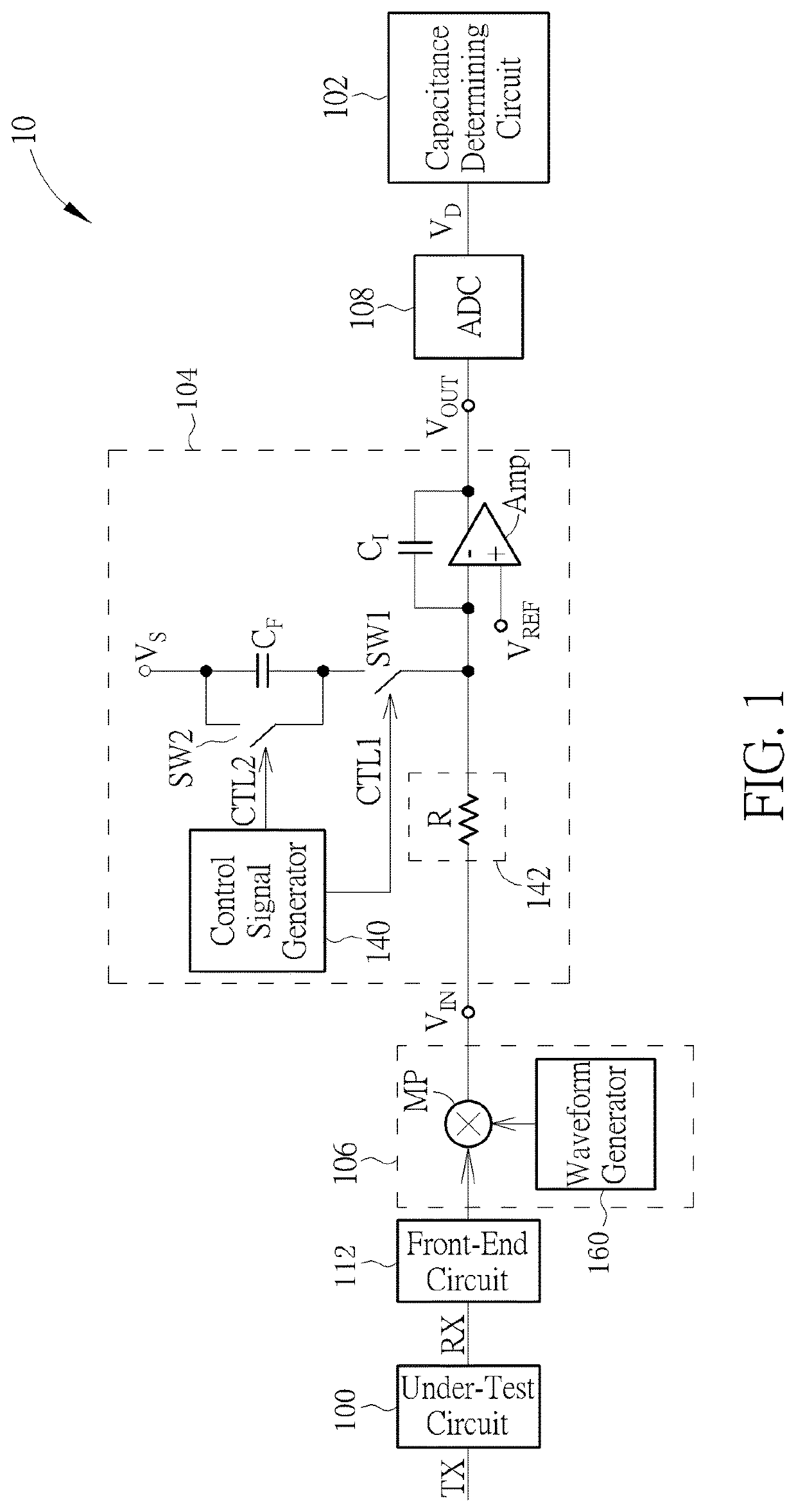 Integrating circuit and capacitance sensing circuit