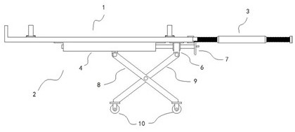 A support device suitable for scaffolding