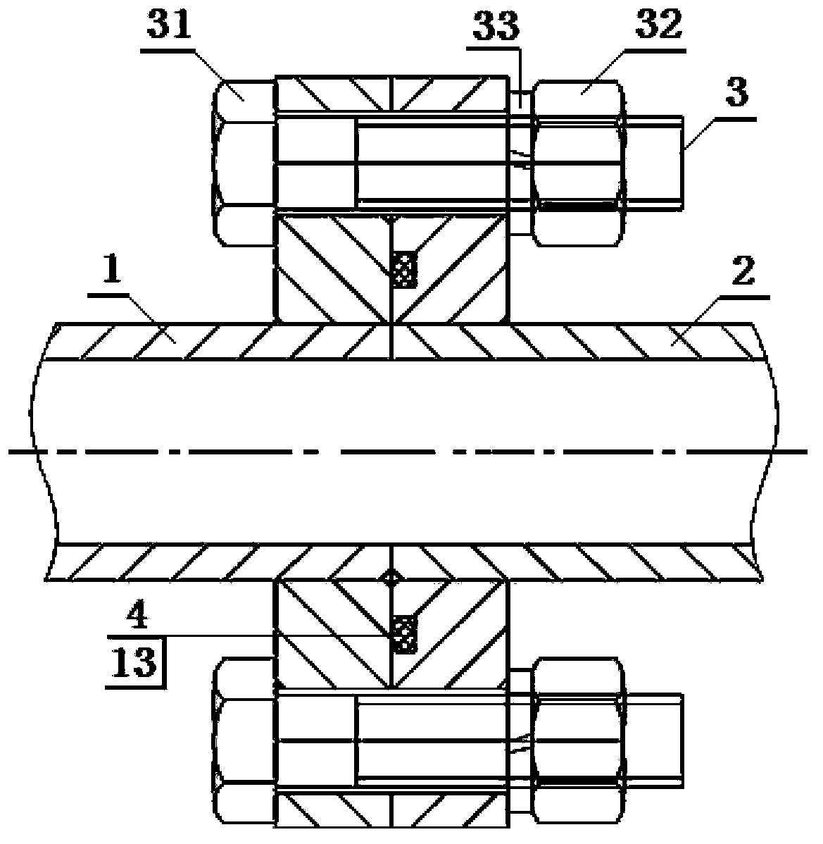 Water-cooled cable connecting device