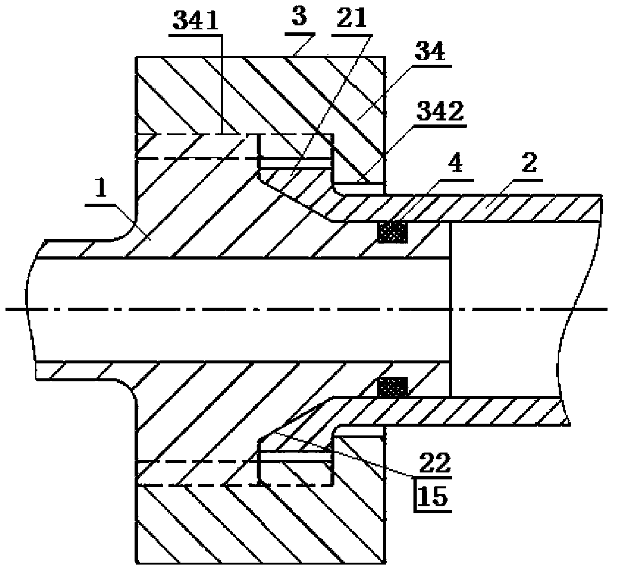 Water-cooled cable connecting device