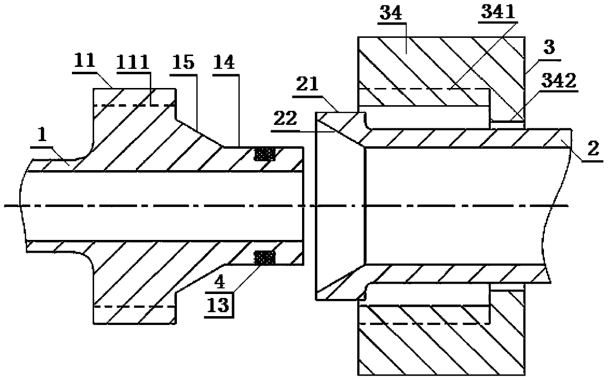 Water-cooled cable connecting device