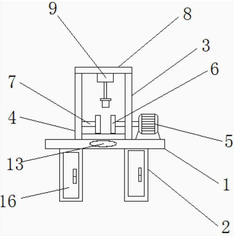 Mold polishing device capable of de-noising