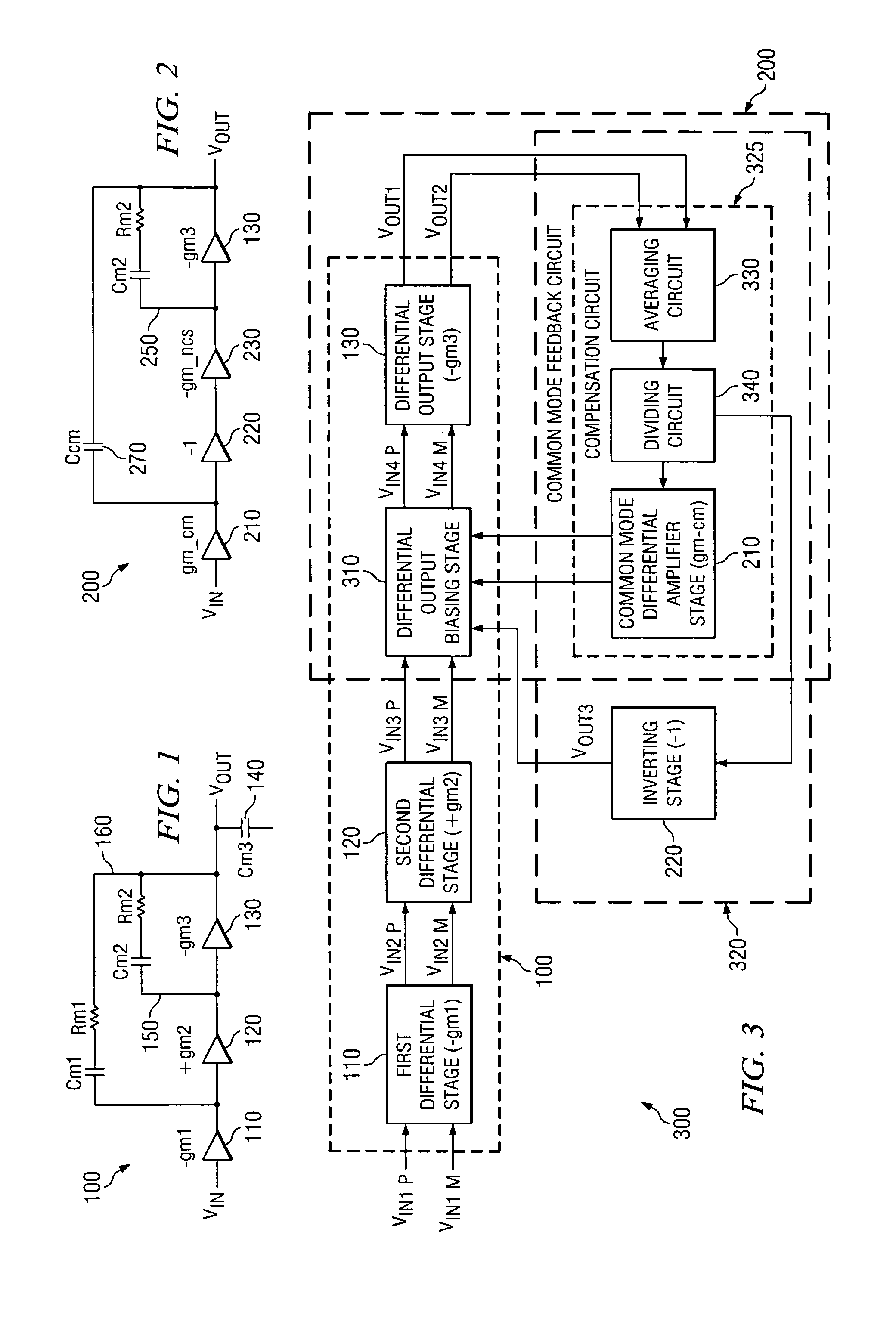 Multistage common mode feedback for improved linearity line drivers